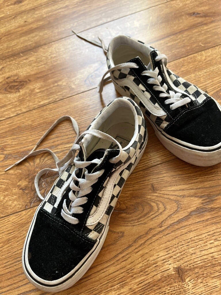 checkered vans size 4.5